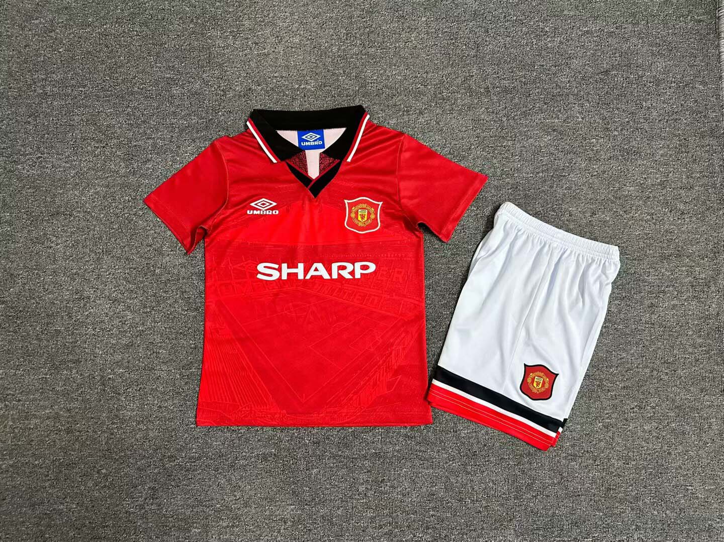 1994/1996 Retro Manchester United Home Football Shirt Kids Size 1:1 Thai Quality