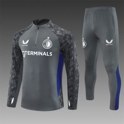 25/26 Feyenoord Half-Pull Training Suit Football 1:1 Thai Quality Set