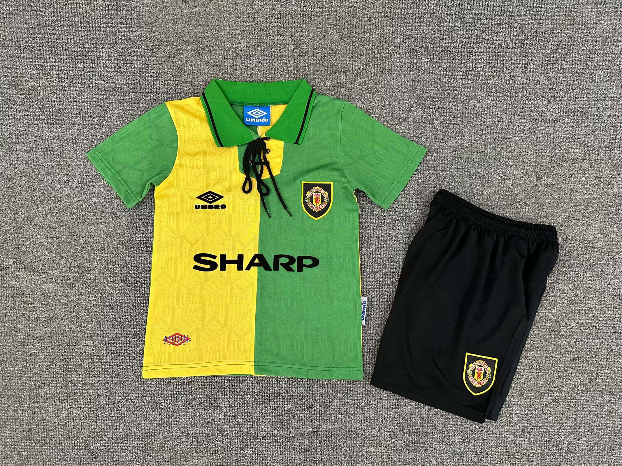 1992/1994 Retro Manchester United Away Football Shirt Kids Size 1:1 Thai Quality