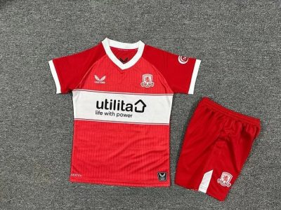 2025/2026 Middlesbrough Home Football Shirt Kids Size 1:1 Thai Quality