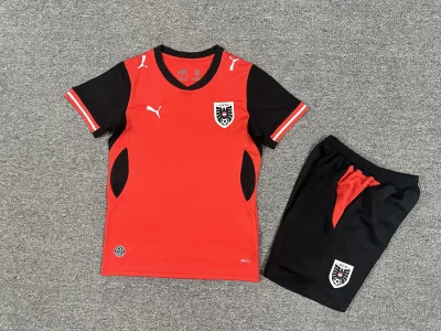 2026 Austria Home Football Shirt Kids Size 1:1 Thai Quality