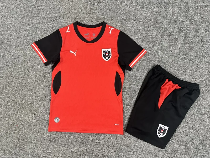 2026 Austria Home Football Shirt Kids Size 1:1 Thai Quality