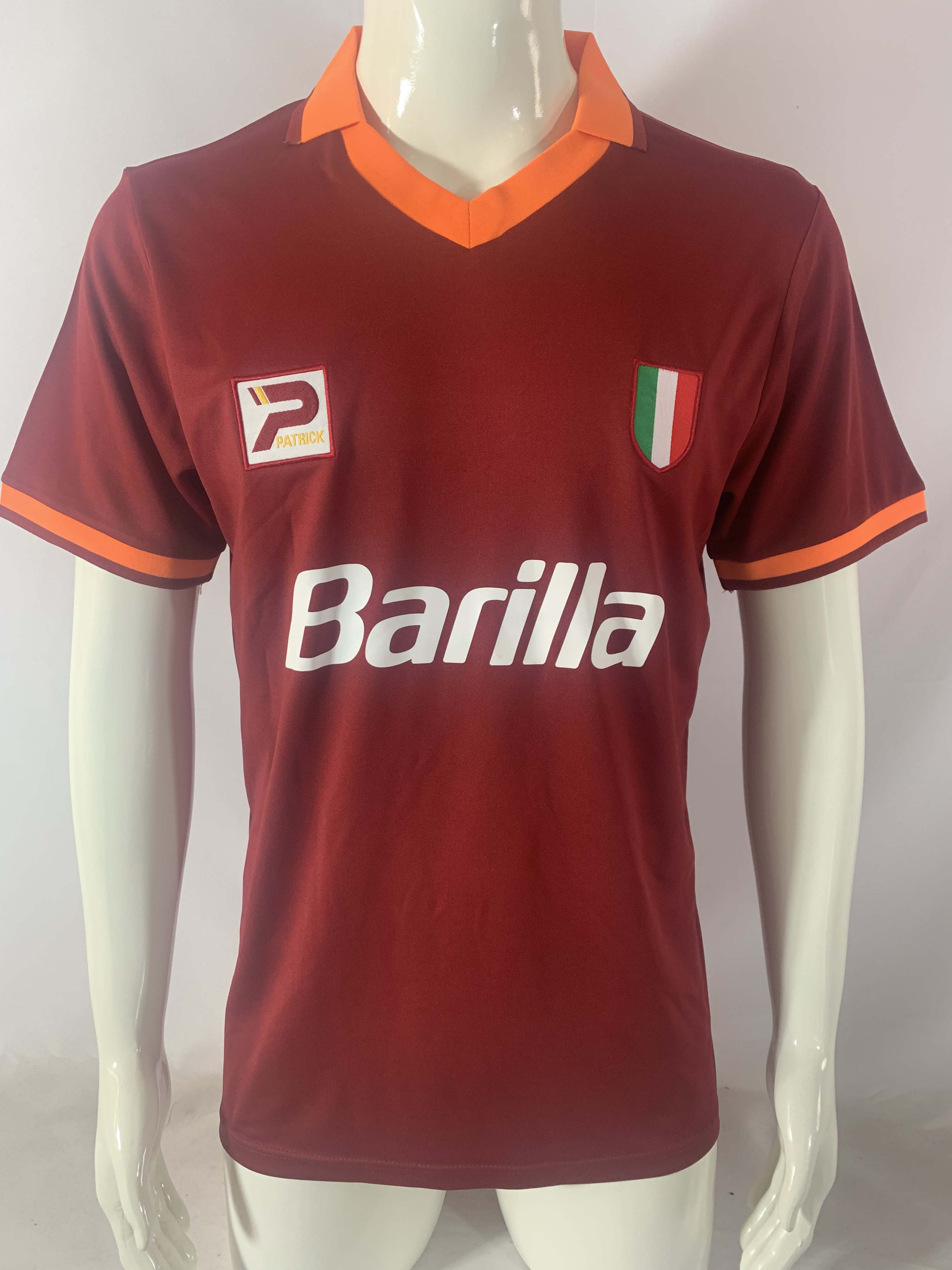 1983/1984 Retro AS Roma Home Football Shirt 1:1 Thai Quality