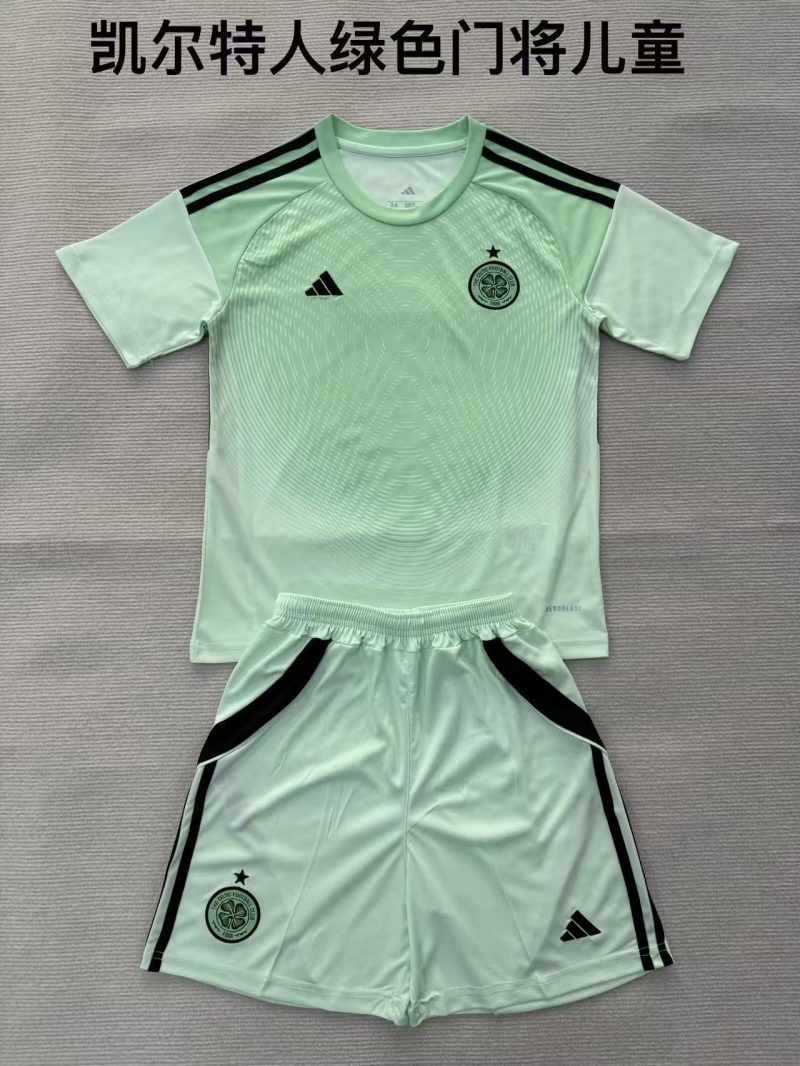 2025/2026 Celtic Goalkeeper Football Shirt Kids Size 1:1 Thai Quality