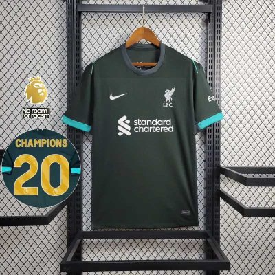 【CHAMPIONS】2024/2025 Liverpool Away Gold Custom Football Shirt 1:1 Thai Quality