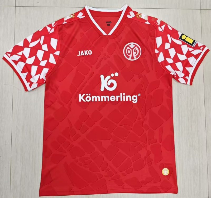 b7a8a8d82f9b9e75bcb9c56cab1aaef9 2025/2026 Mainz Home Football Shirt 1:1 Thai Quality