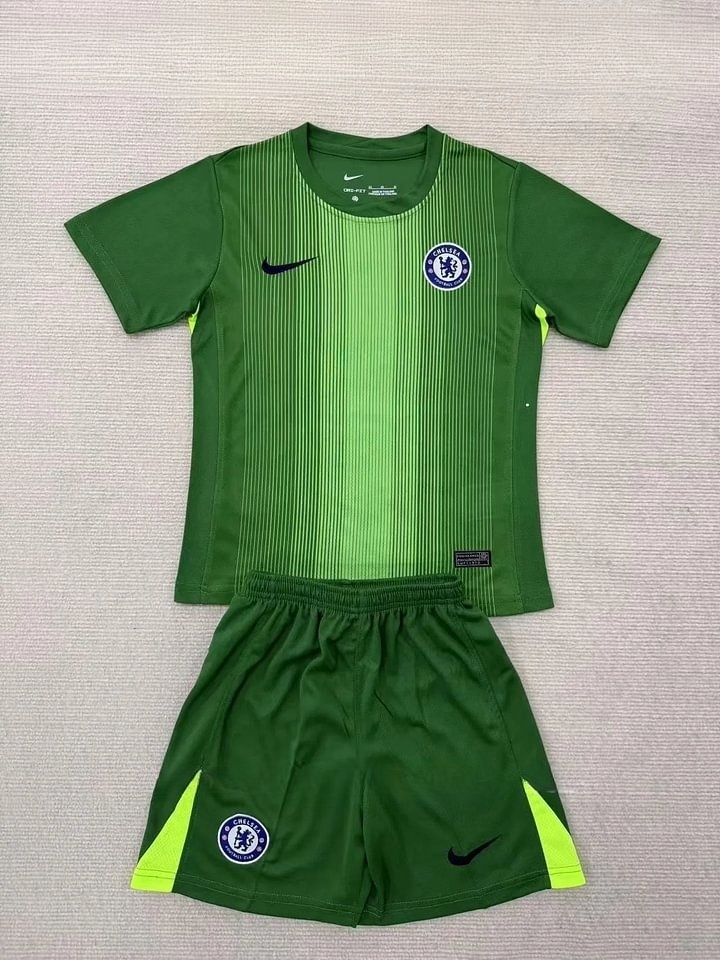 b83f874b4712cf28528ee8e87ba365c9 2025/2026 Chelsea Goalkeeper Football Shirt Kids Size 1:1 Thai Quality