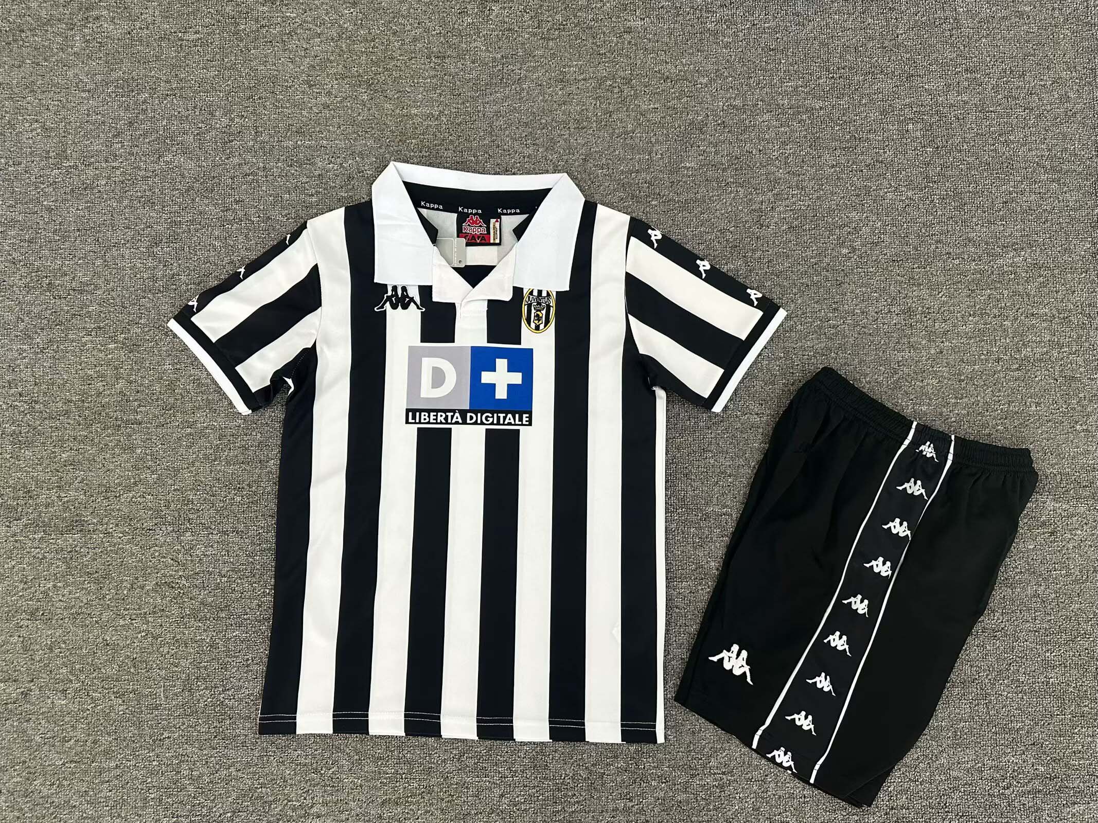 1999/2000 Retro Juventus Home Football Shirt Kids Size 1:1 Thai Quality