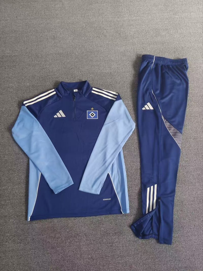 bf8d780a78bc26600292a7bde5e6ecb7 2025/2026 Hamburg Half-Pull Training Suit Football Shirt 1:1 Thai Quality Set