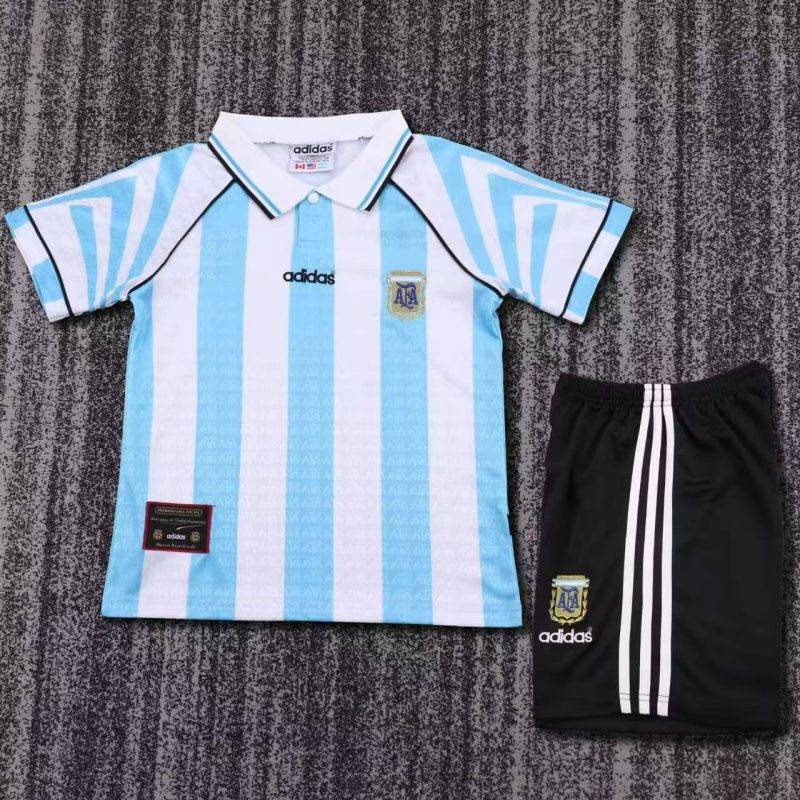c659edc44ee10083d2076031b6d5862f 1996 Argentina Home Football Shirt Kids Size 1:1 Thai Quality