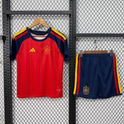 2026 Spain Home Football Shirt Kids Size 1:1 Thai Quality