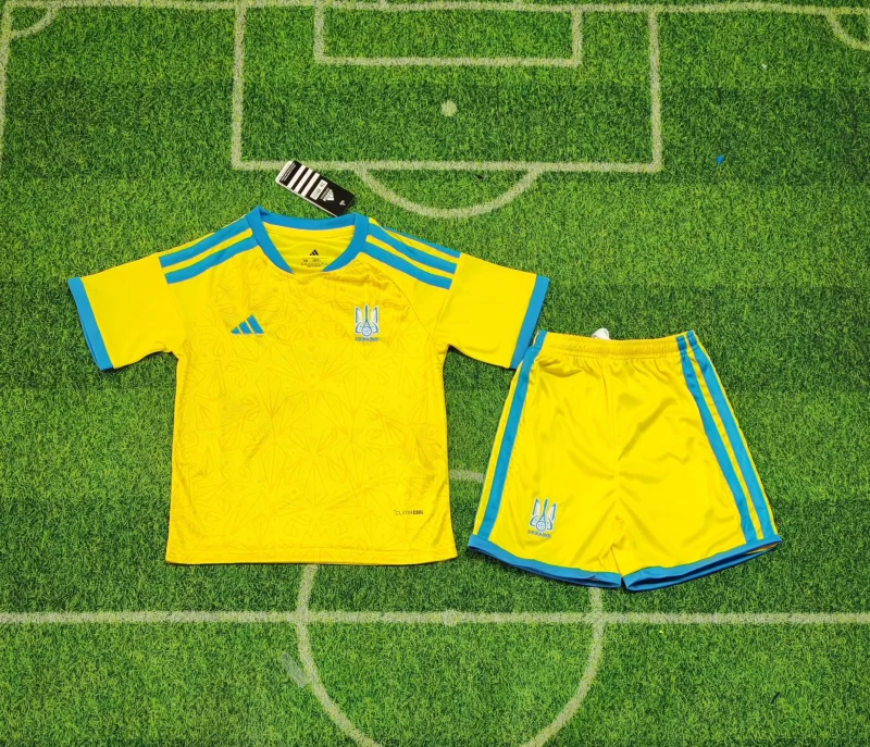 2026 Ukraine Home Football Shirt Kids Size 1:1 Thai Quality