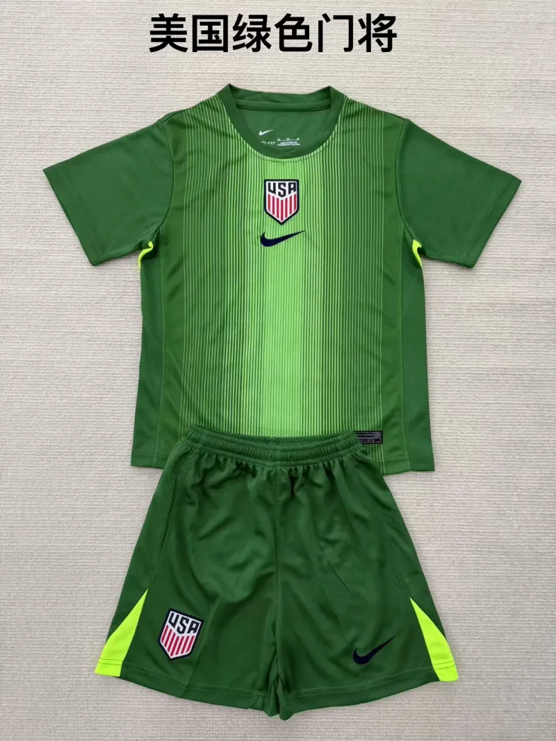 ccf9f8a140960c7b95310152d40e1558 2025/2026 Atletico Madrid Goalkeeper Football Shirt Kids Size 1:1 Thai Quality