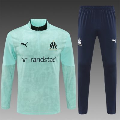 2025/2026 Marseille Half-Pull Training Suit Football Shirt 1:1 Thai Quality Set
