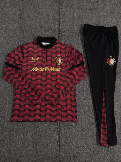 25/26 Feyenoord Half-Pull Training Suit Football Shirt Kids Size
