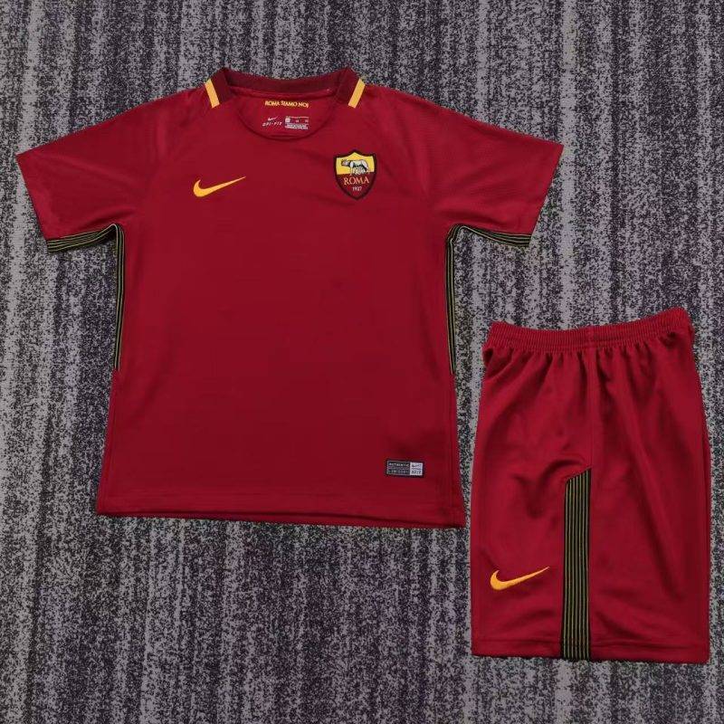 2017/18 Roma Home  Football Shirt Kids Size 1:1 Thai Quality