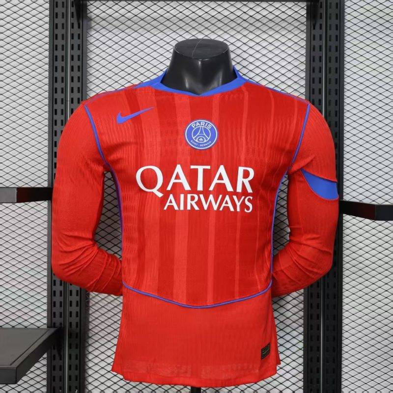 daf1a3a0661bd20d36368c5e84e9b2c8 2025/2026 Player Version Long Sleeve Paris Saint-Germain third Football Shirt 1:1 Thai Quality