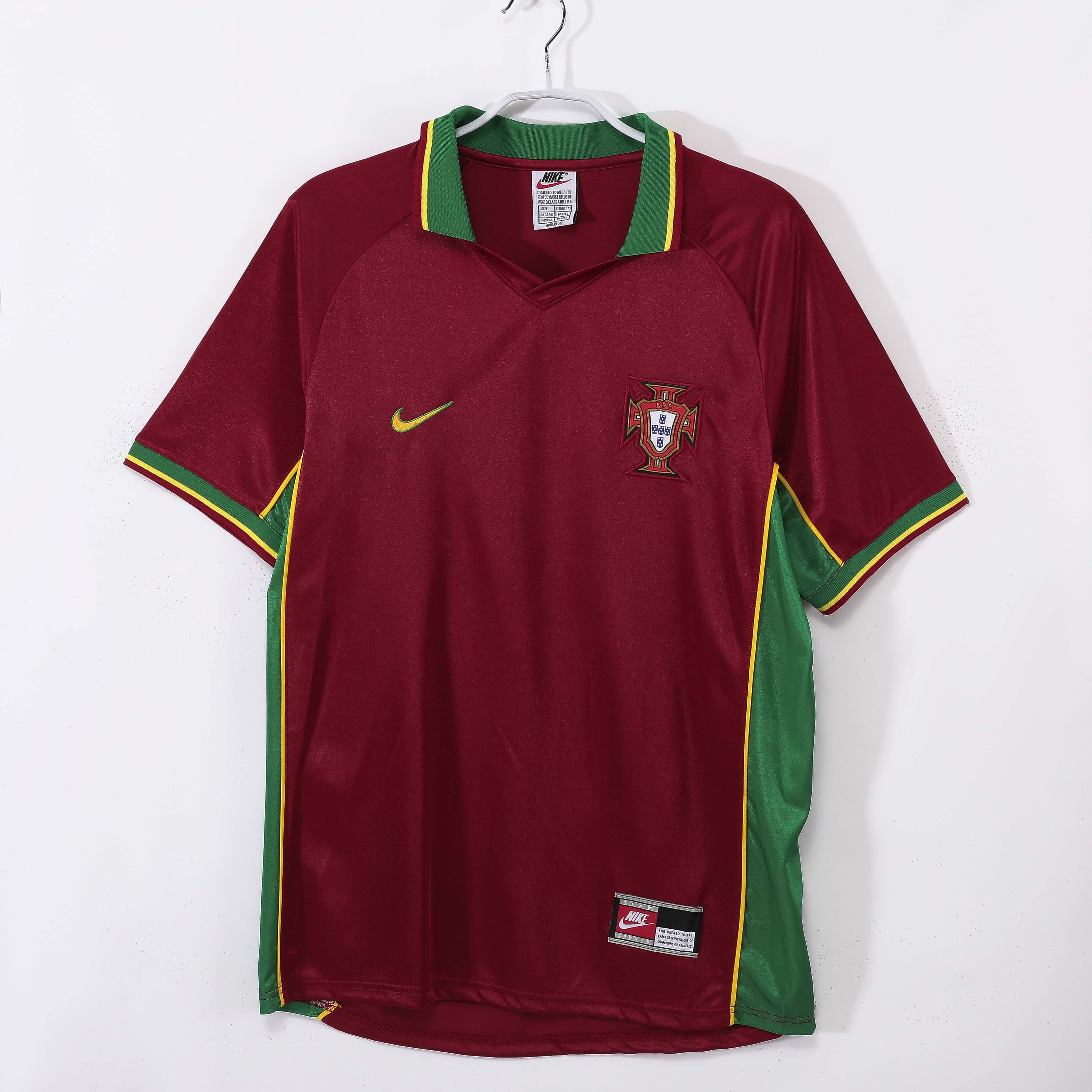 1998 Retro Portugal Home Football Shirt 1:1 Thai Quality