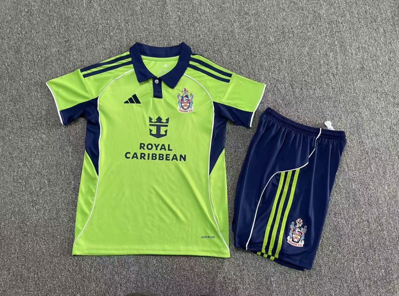 e24877f68bc0591b771faed558dfffc9 2025/2026 Fulham Away Football Shirt Kids Size 1:1 Thai Quality
