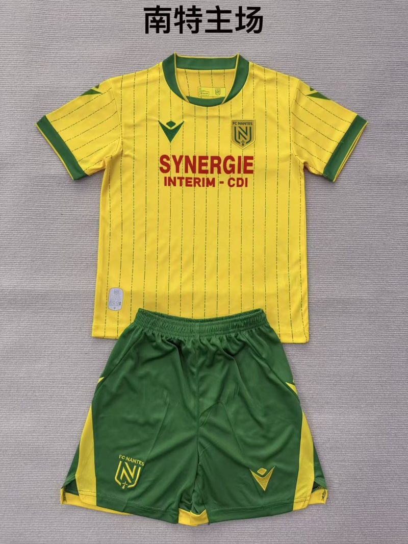 e3d42552e1640c9177bf6d0883a3a5d9 2025/2026 FC Nantes Away Kids Size 1:1 Thai Quality