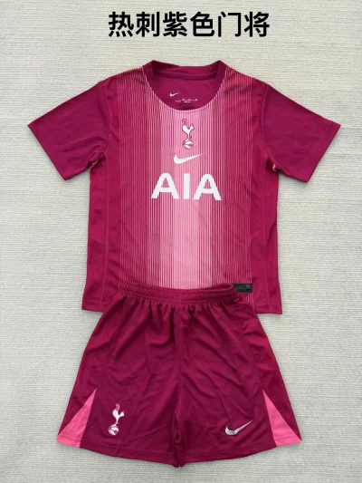 2025/2026 Tottenham Hotspur Goalkeeper Football Shirt Kids Size 1:1 Thai Quality