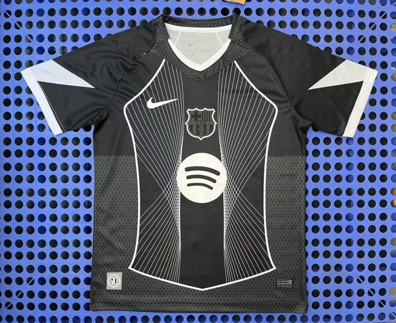 ebedcdc48385323e9e69f0bee773154f 2025 Barcelona Concept Edition in Black and White Football Shirt 1:1 Thai Quality
