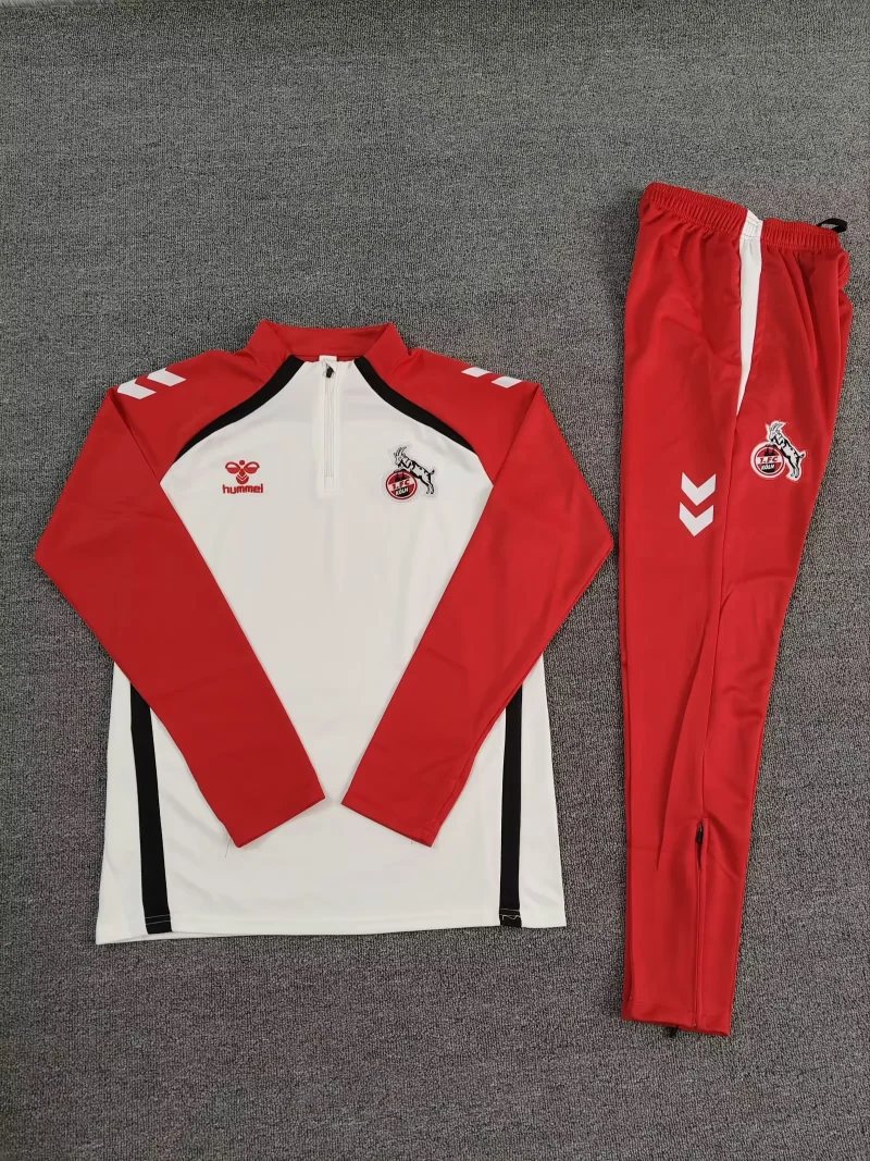 eeab75a0cbe67e2079bf96373f161b56 2025/2026 FC Köln Half-Pull Training Wear Football Shirt