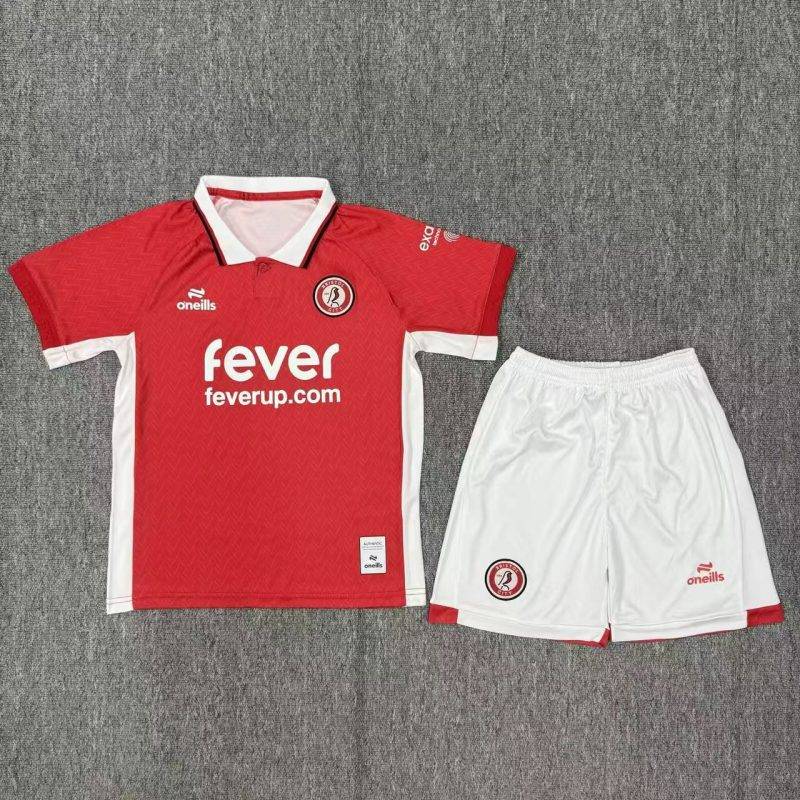 2025/2026 Bristol City  Home Football Shirt Kids Size 1:1 Thai
