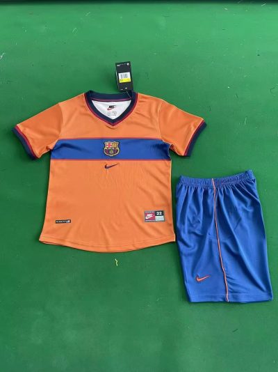 1998/99 Barcelona Third Football Shirt Kids Size 1:1 Thai Quality