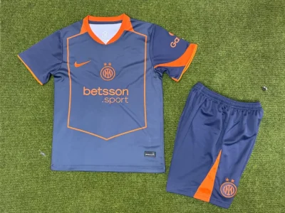 2025/2026 Inter Milan Third Away Football Shirt Kids Size 1:1 Thai Quality
