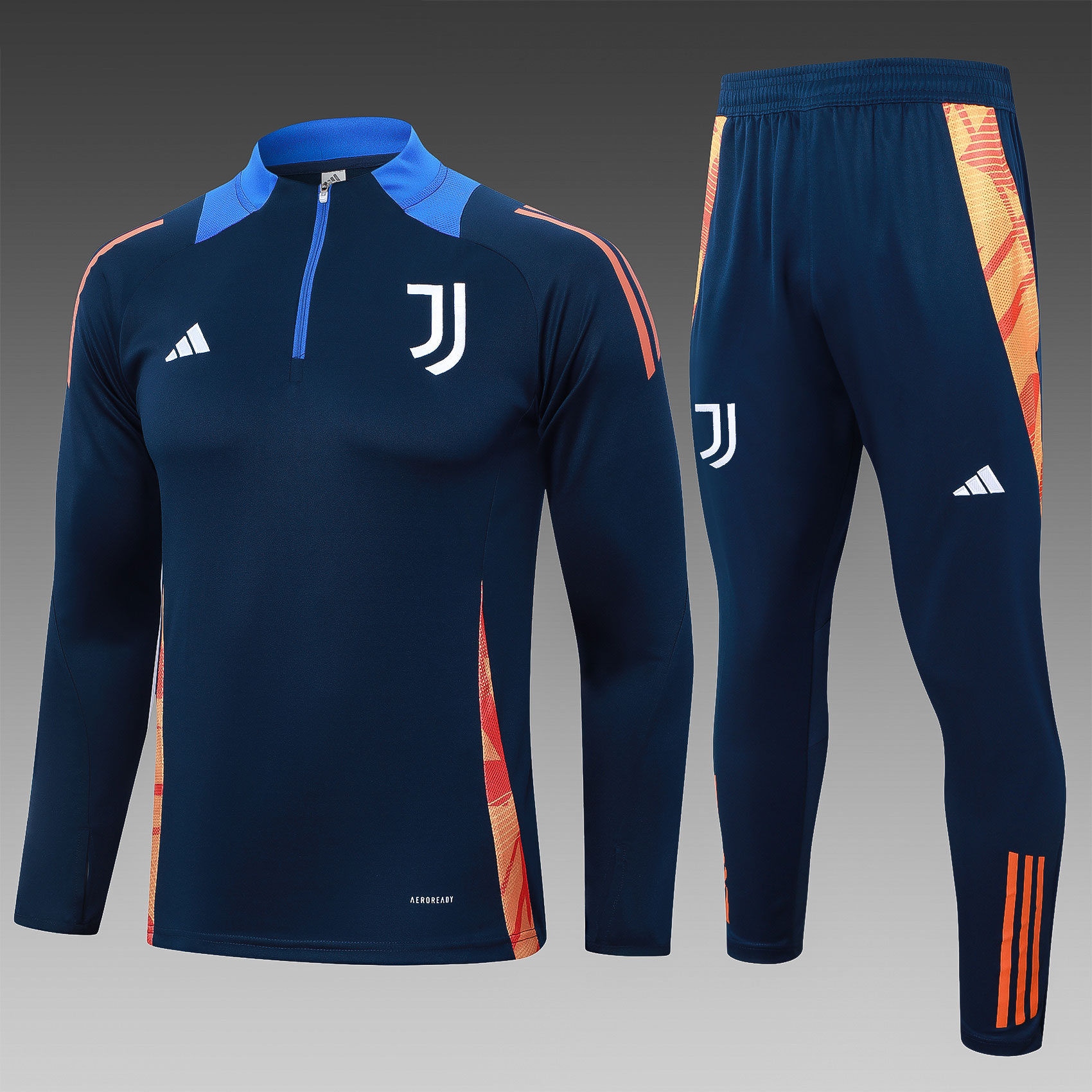 2024/2025 Juventus Half-Pull Training Wear Sapphire Football Shirt
