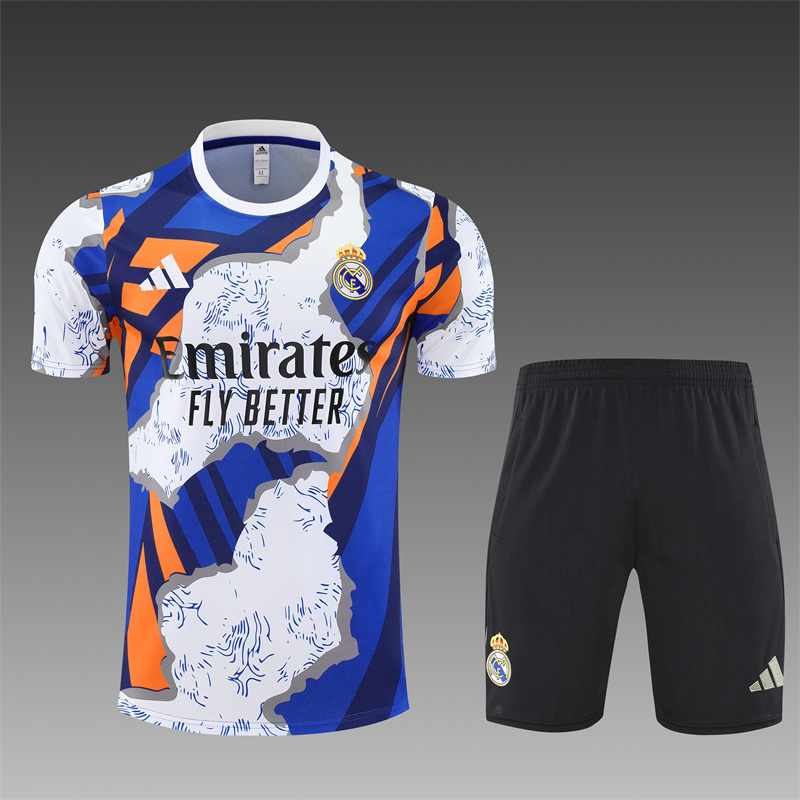2025/2026 Real Madrid Training Wear White Set Shirt 1:1 Thai Quality