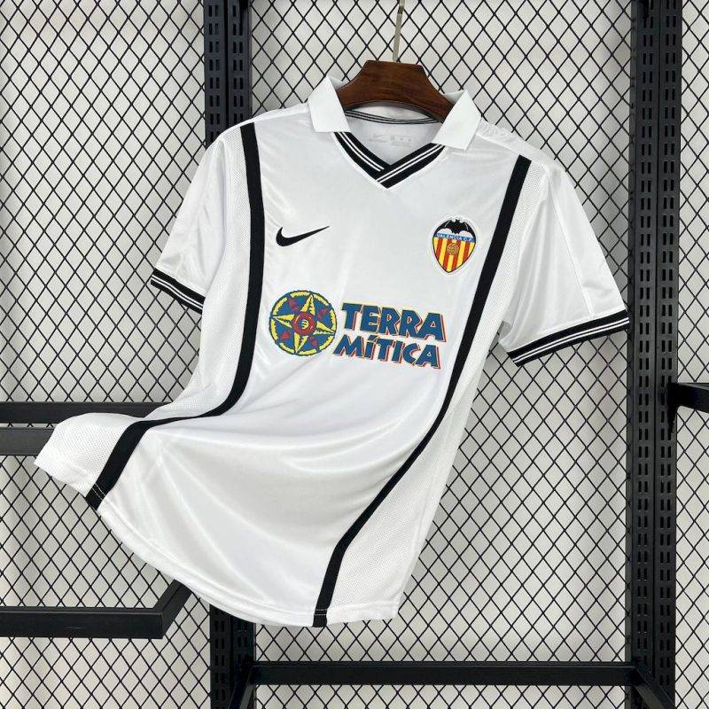 1387720f7fedeb80a71e786fa48daf5b 2000/2001 Retro Valencia Home Football Shirt 1:1 Thai Quality
