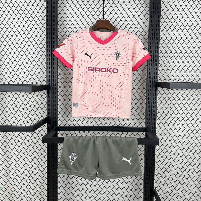 2024/2025 Sporting de Gijon Third Away Football Shirt Kids Size 1:1 Thai Quality