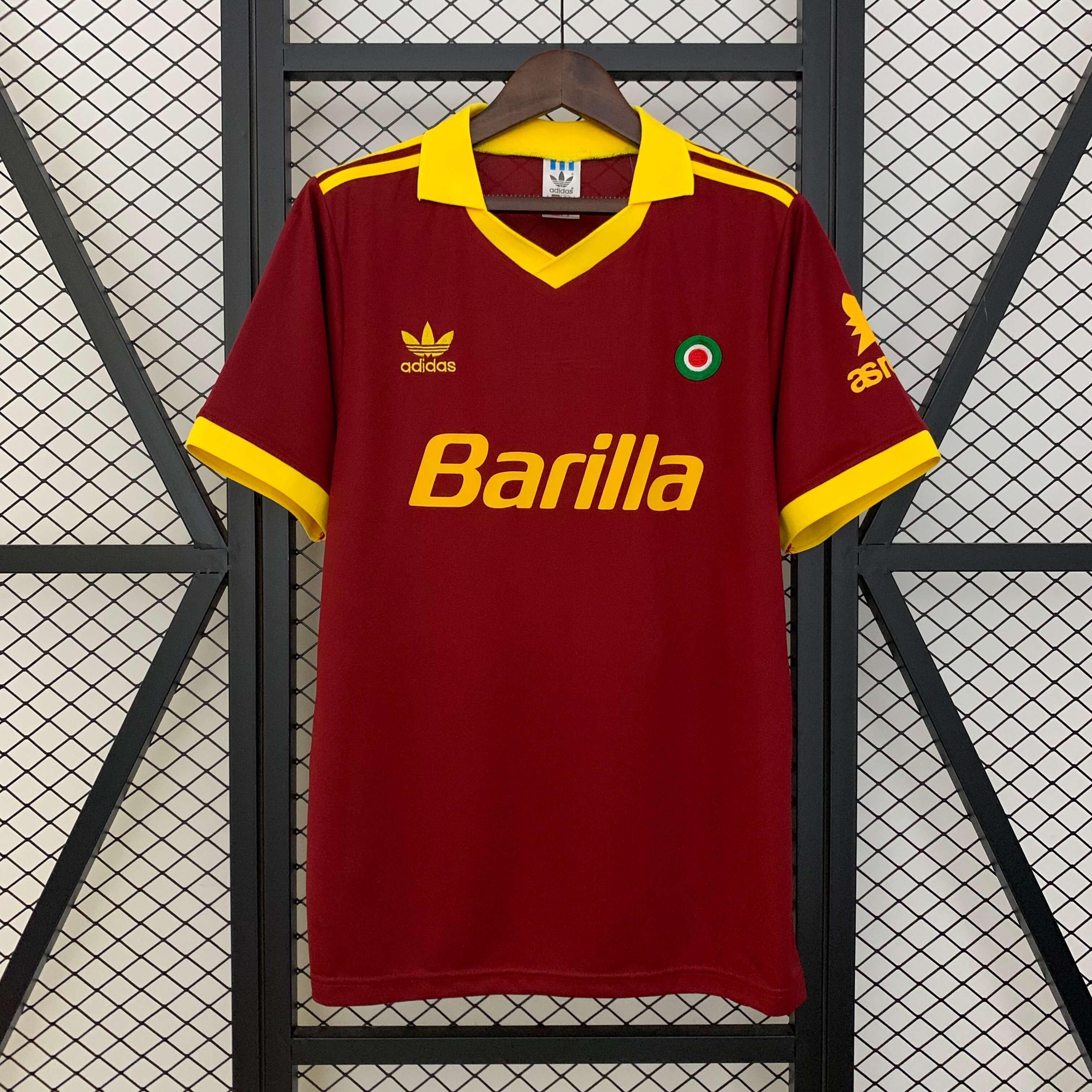 1991/1992 Retro AS Roma Home Football Shirt 1:1 Thai Quality
