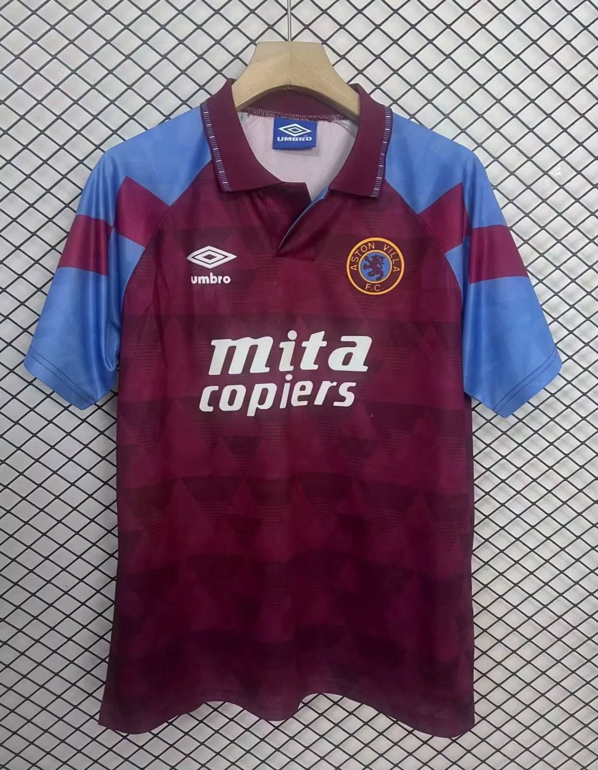 3c3e5c743d2f2d277471cdad81e45c20 1990 Retro Aston Villa Home Football Shirt 1:1 Thai Quality