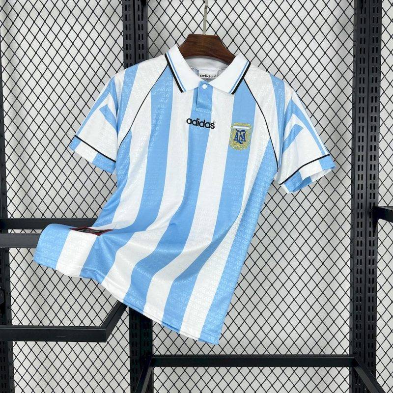3cd94c03af648f7c3033b0b61476c007 1996 Retro Argentina Home Football Shirt 1:1 Thai Quality