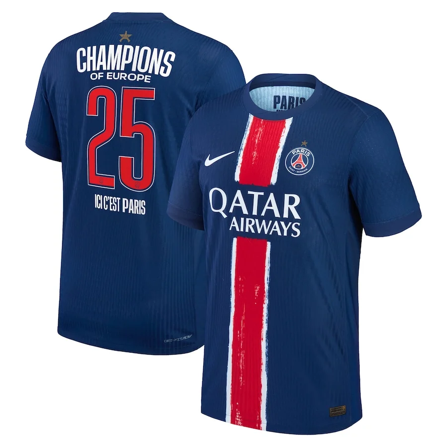 2024/2025 Paris Saint-Germain Special Edition Dri-FIT ADV Home Match Shirt 2024-25 - Champions of Europe 2025