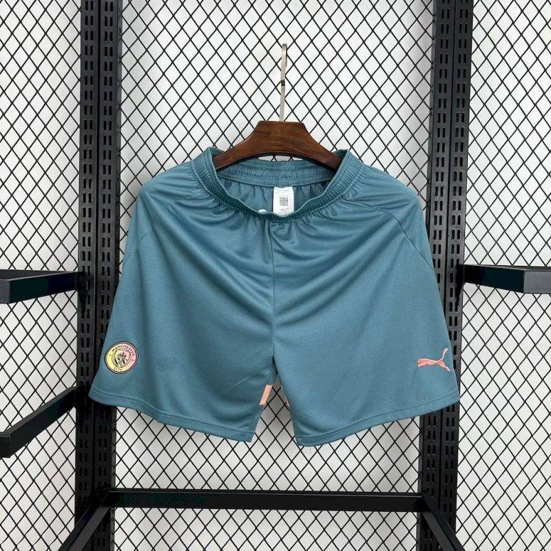 7397e66c4dab75484ee70867e8214c98 2024/2025 Manchester City Fourth Away White Shorts 1:1 Thai Quality