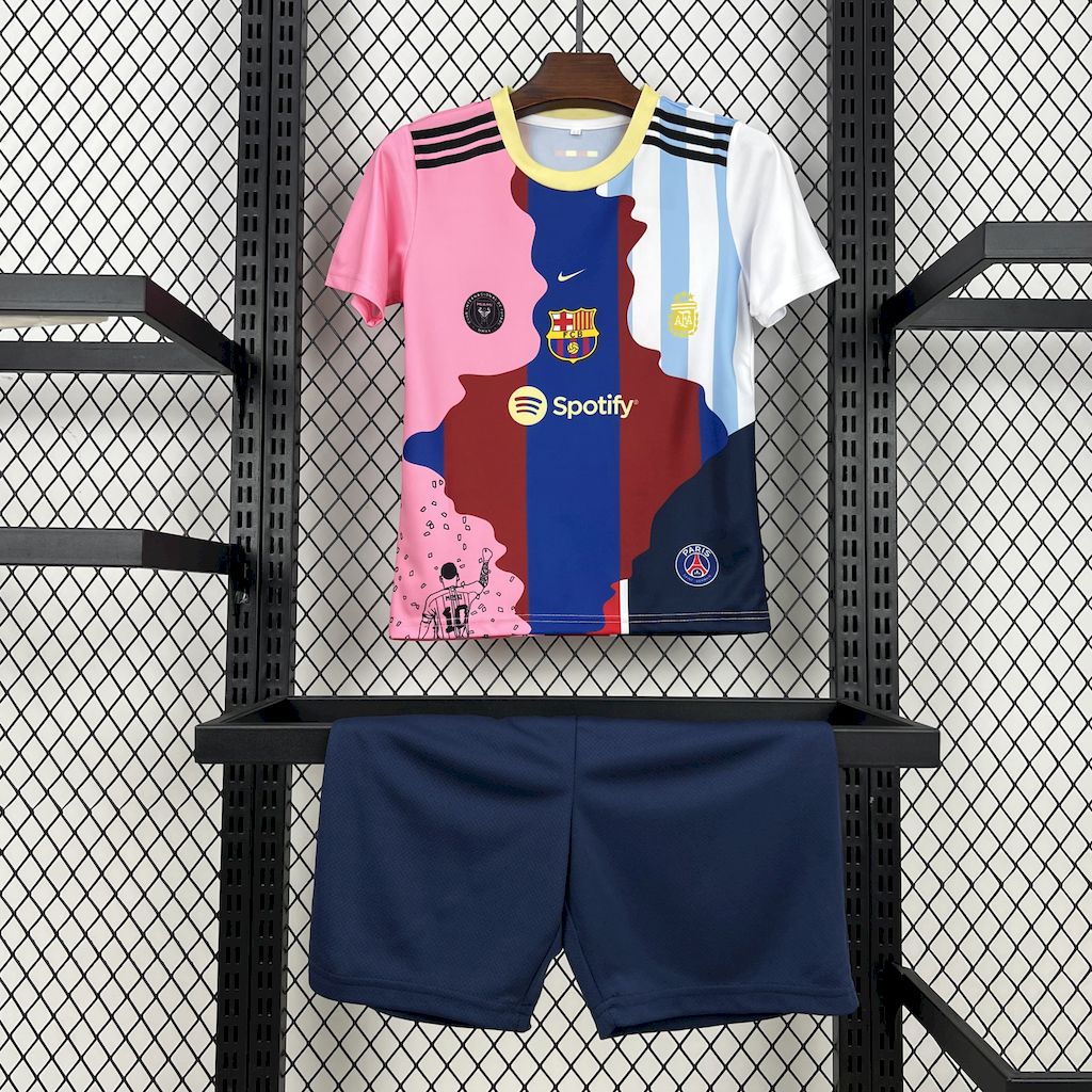 2025/2026 10# MESSI Barcelona/Paris Saint-Germain/Inter Miami/Argentina Football Shirt Kids Size 1:1 Thai Quality