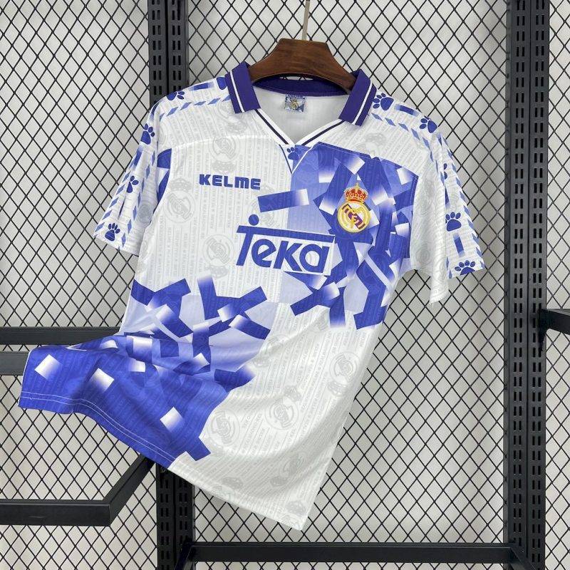 82f9cd3274cebc3a1a93b2b83b65dfa0 1996/1997 Retro Real Madrid Third Away Football Shirt 1:1 Thai Quality
