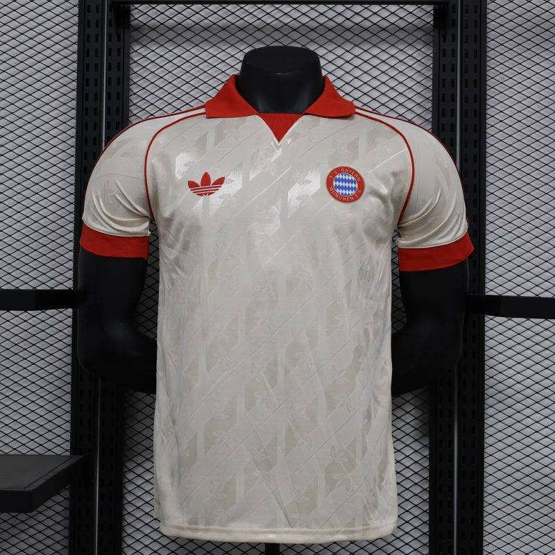 8d55597601eaac23139528f67f9a54c5 Retro Player Version Bayern Munchen Football Shirt 1:1 Thai Quality