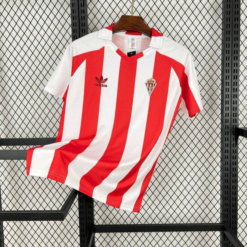 8ebc375c129ceacbae0d991ecefbbe4e 1980/1981 Retro Sporting de Gijon Home Football Shirt 1:1 Thai Quality