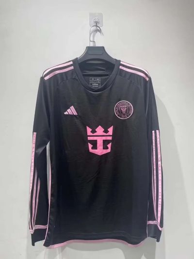 2024/2025 Long Sleeve Inter Miami Away Football Shirt 1:1 Thai Quality