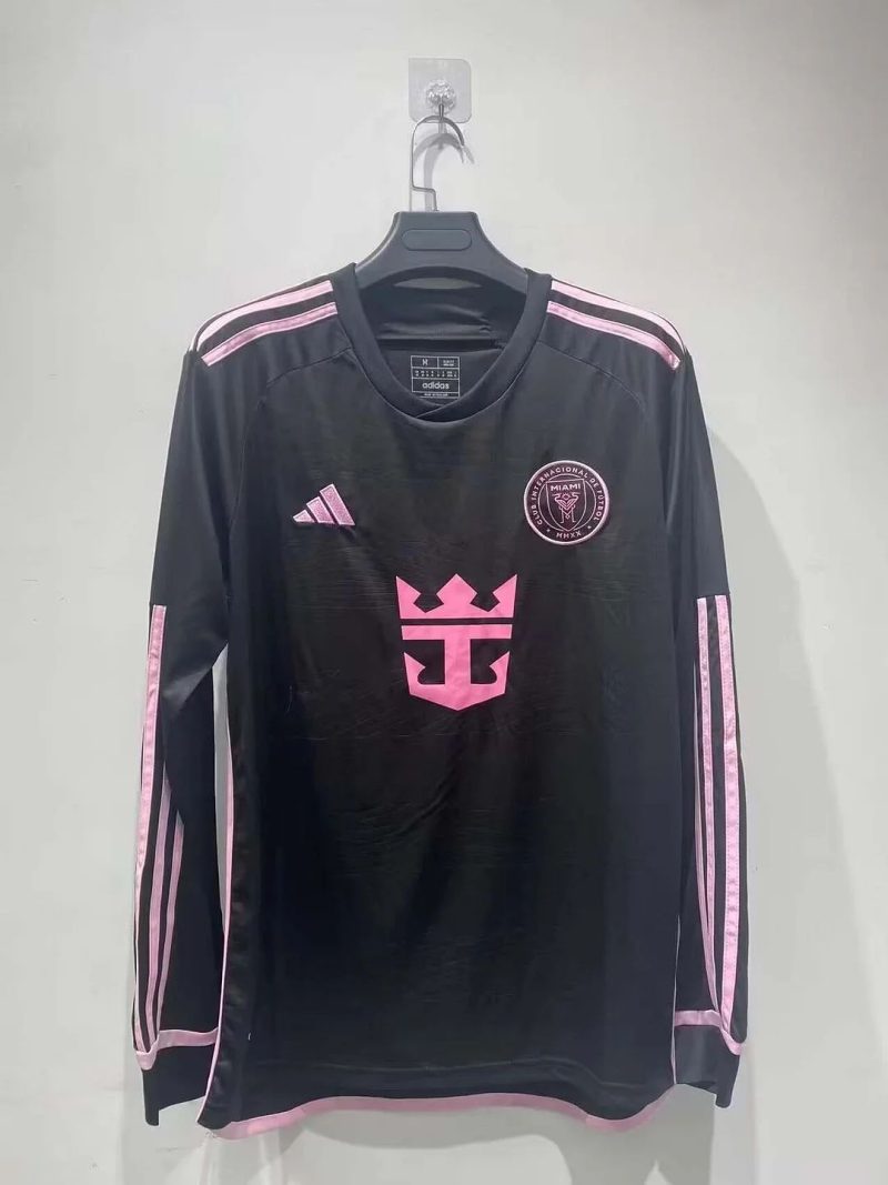 a8c67879fc97082d417d18d10d5bbdfe 2024/2025 Long Sleeve Inter Miami Away Football Shirt 1:1 Thai Quality