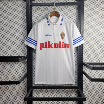 1995/1996 Retro Real Zaragoza Home Football Shirt 1:1 Thai Quality