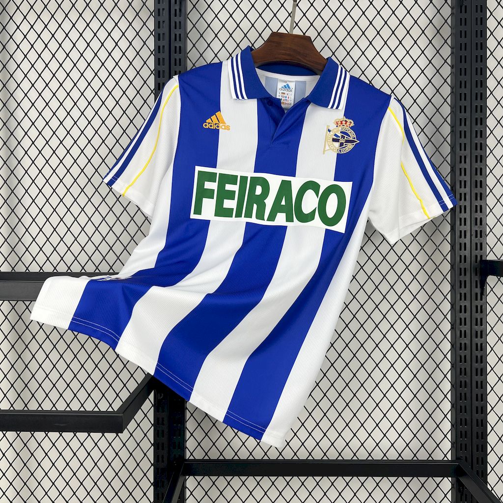 1999/2000 Retro Deportivo de La Coruna Home Football Shirt 1:1 Thai Quality