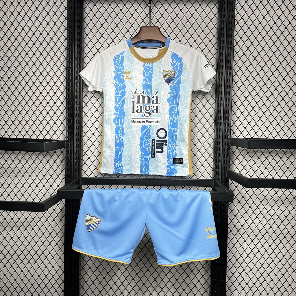 2024/2025 Malaga Home Football Shirt Kids Size 1:1 Thai Quality