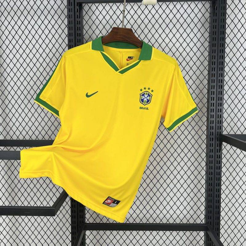 1997 Retro Brazil Home Football Shirt 1:1 Thai Quality