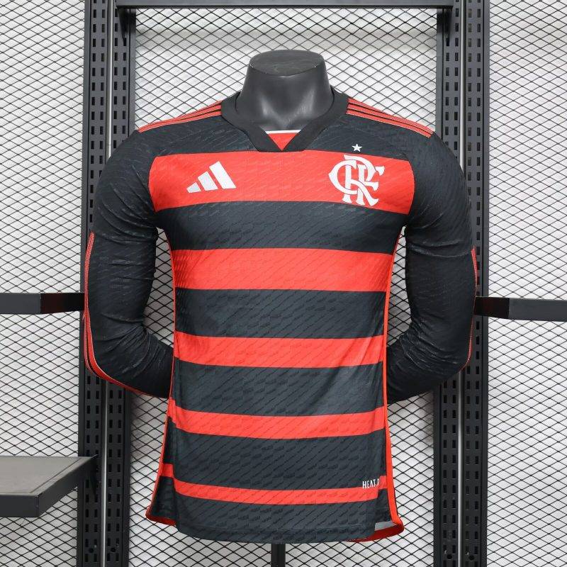 d1e947925e9a018c77e54167a98da931 2024/2025 Long Sleeve Player Version Flamengo Home Football Shirt 1:1 Thai Quality